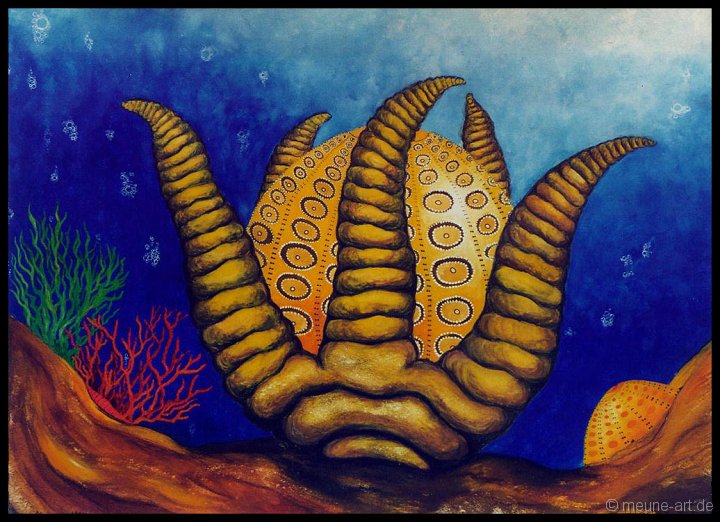12 Truegerische Umarmung Gouache und Aquarellstifte auf Papier;
60 x 42 cm